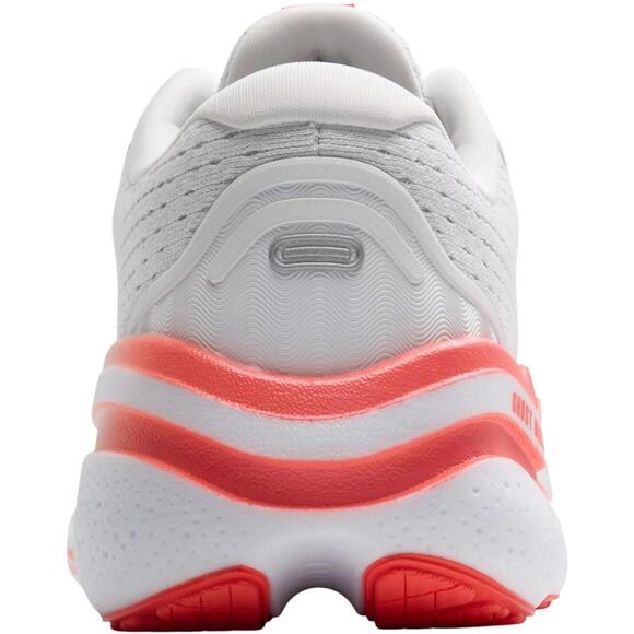 Brooks Ghost Max 2 Running Shoe White Hot coral Orange Women Size 8 - Picture 3 of 9